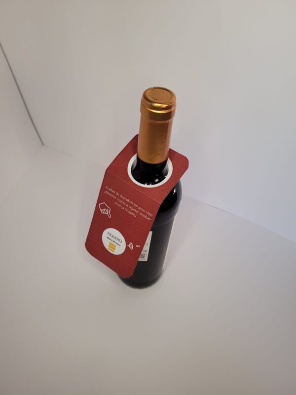 Collarín Para botellas de Vino personalizados NFC - Imagen 3